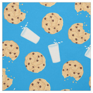 Chocolade Chip Cookies en Milk Cute Kinderen Stof