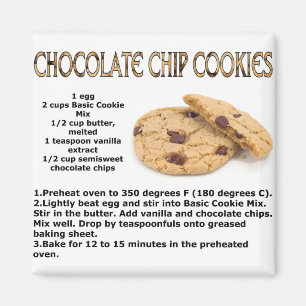Chocolade Chip Cookies Magneet