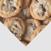 Chocolade Chip Cookies Patroon Bakken Thema Tissuepapier (Detail)