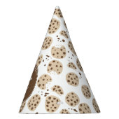 Chocolade Chip Cookies Patroon Verjaardagsfeestje Feesthoedjes (Rechts)