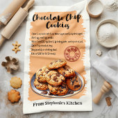 Chocolade Chip Cookies Recept Gepersonaliseerd Theedoek