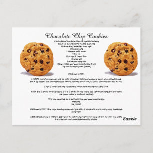Chocolade Chip Cookies Recipe Cook Kitchen Sweets Briefkaart