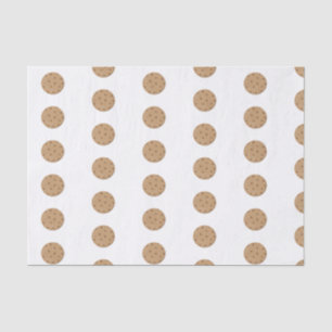 Chocolade Chip Cookies Schattige geïllustreerd Tissuepapier