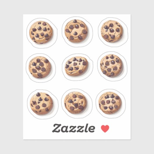 Chocolade Chip Cookies Set Sticker (Vel)