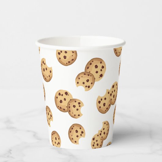 Chocolade Chip Cookies Verjaardag Papieren Cups –  Papieren Bekers (Links)