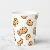 Chocolade Chip Cookies Verjaardag Papieren Cups –  Papieren Bekers (Voorkant)