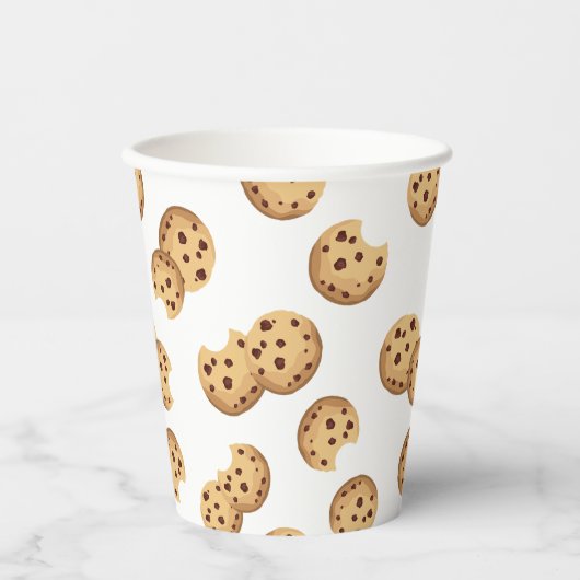 Chocolade Chip Cookies Verjaardag Papieren Cups – Papieren Bekers (Voorkant)