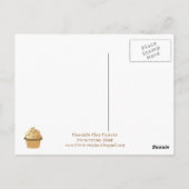 Chocolade Chip Cupcake Briefkaart (Achterkant)