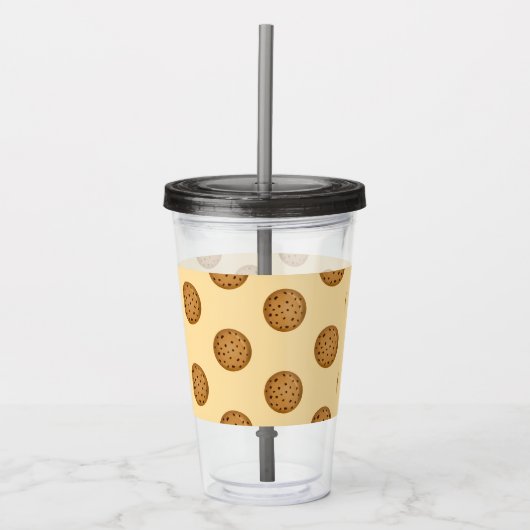 Chocolade Chip Koekje Acryl Drinkbeker (Voorkant)