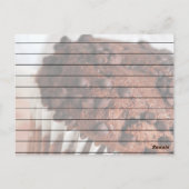 Chocolade Chip Muffin Recipe Card Briefkaart (Achterkant)