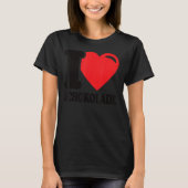 Chocolade Chocolate I Love Chocolate T-shirt (Voorkant)