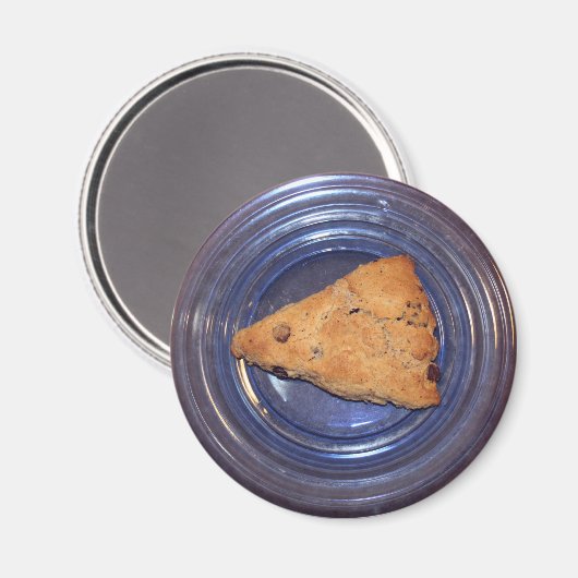 Chocolade Chunk Scone magnet Magneet (Voorkant / Achterkant)