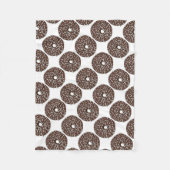 Chocolade Coconut Donut Doughnut Foodie Blanket Fleece Deken (Voorkant)