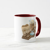 Chocolade colade collage Chocolade Mok (Voorkant rechts)