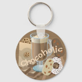 Chocolade colade collage Chocolade Sleutelhanger (Achterkant)