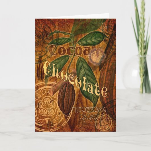 Chocolade Collage Kaart (Voorkant)