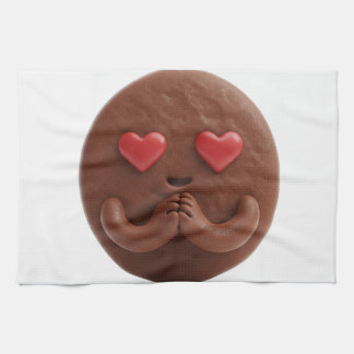 Chocolade Cookie in Liefde, Hart Ogen Theedoek