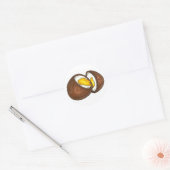 Chocolade Cream Easter Snoep Eieren Chocolade Ronde Sticker (Envelop)