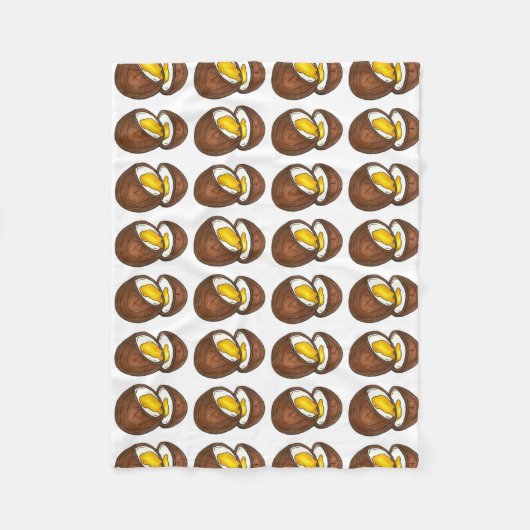 Chocolade Creme Eieren Paasartikelen Snoep Fleece Deken (Voorkant)