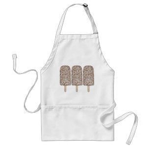 Chocolade Crunch Eclair Ice Cream Poppen Popsicles Standaard Schort
