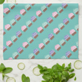 Chocolade Cupcake Baker Kitchen Theedoek (Gevouwen)