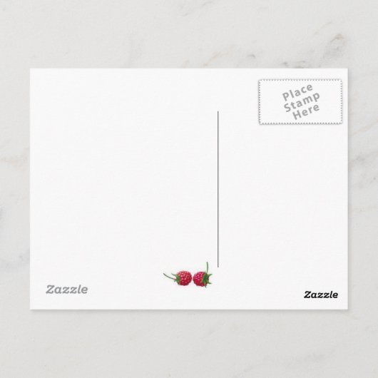 Chocolade Cupcake Briefkaart (Achterkant)