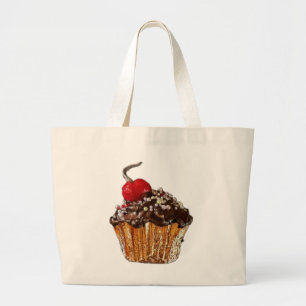 Chocolade cupcake Canvas tas