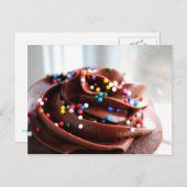 Chocolade Cupcake Fotobriefkaart Briefkaart (Voorkant / Achterkant)