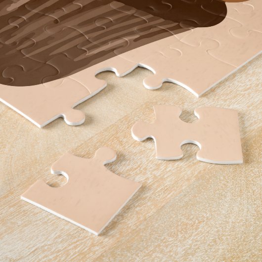 Chocolade Cupcake Legpuzzel (Zijkant)