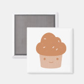 Chocolade Cupcake Magneet (Voorkant / Achterkant)