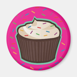 Chocolade Cupcake Magneet