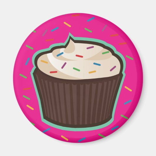 Chocolade Cupcake Magneet (Voorkant)