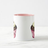 Chocolade Cupcake met een Cherry op top-Mok Mok (Midden)