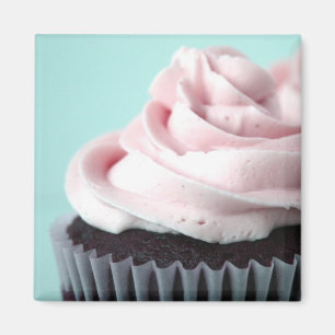 Chocolade Cupcake Roze vanille, bevroren Magneet