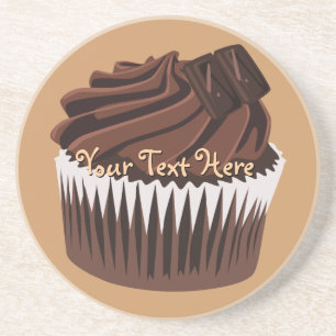 Chocolade Cupcake Zandsteen Onderzetter
