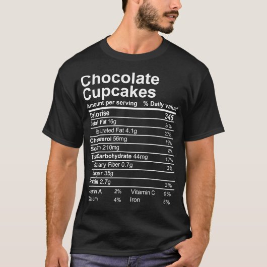 Chocolade Cupcakes T-shirt (Voorkant)