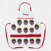 chocolade Dekte aardbeipron Schort (Voorkant)