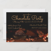 Chocolade Dessert Party Kaart (Voorkant)