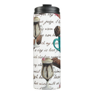 Chocolade dessert snoep warme cacao script thermosbeker