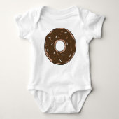 Chocolade Donut, Doughnut, Icing, Glaze, Sprinkles Romper (Voorkant)