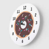 Chocolade Donut met sprinken Grote Klok (Hoek)