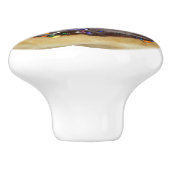 Chocolade Donut met Sprinkles Knob Keramische Knop (Zijkant)