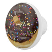 Chocolade Donut met Sprinkles Knob Keramische Knop (Rechts)