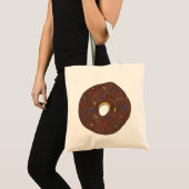 Chocolade Donut Rainbow Sprinkles Doughnut Tas (Voorkant (product))