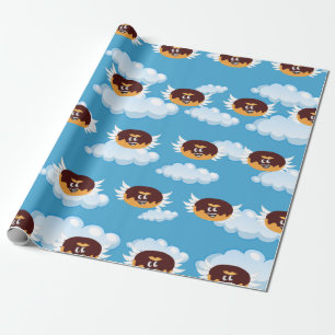 Chocolade Donut Voedsel Humor Emoji Cadeaupapier