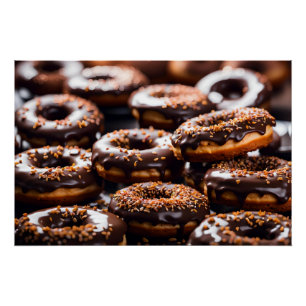 Chocolade Donuts Perfect Poster