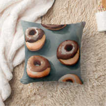 Chocolade Donuts Waterverf