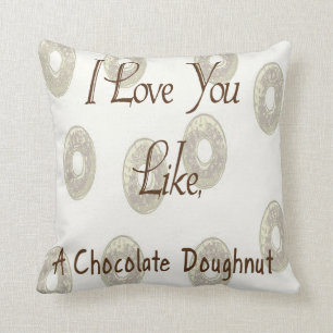 Chocolade Doughnut Kussen