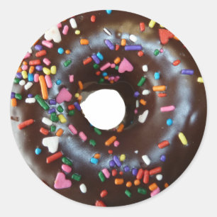 Chocolade Doughnut Stickers Chocolade
