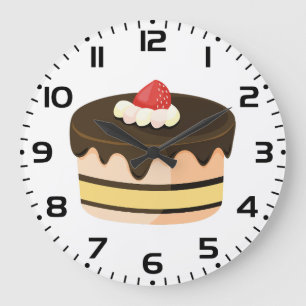 Chocolade Drip Cake met Aardbei Grote Klok